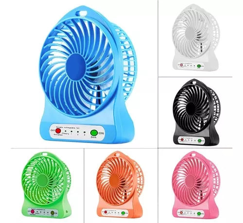 Mini Ventilador de Escritorio Recargable USB