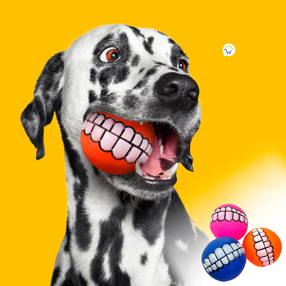 Pelotas Para Perros Juguete Sonido Diseño Sonrisa x 3 Paquetes