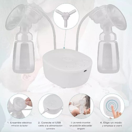 Extractor de Leche Eléctrico Doble