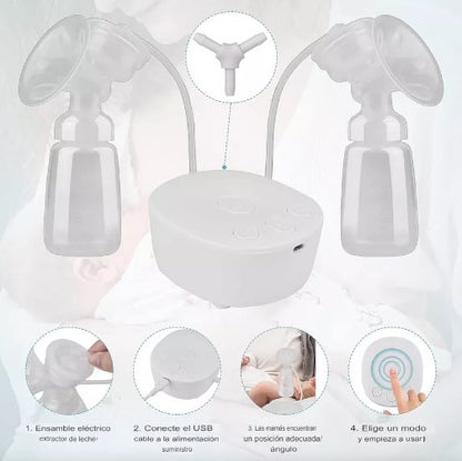 Extractor de Leche Eléctrico Doble