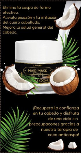 Crema Capilar de Coco Anticaspa 100 ml - Terapia Capilar