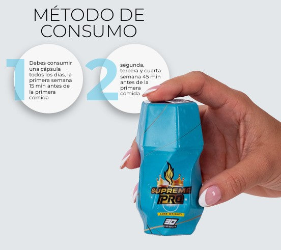 Combo Supreme Pro x 30 Cápsulas + Fibra Supreme Pro 100 gr