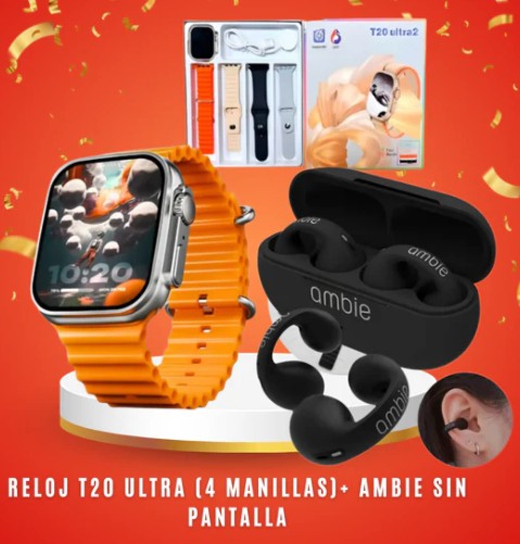 Reloj inteligente Smart Watch Fd68 Pro + Audifonos Inalámbricos Bluetooth