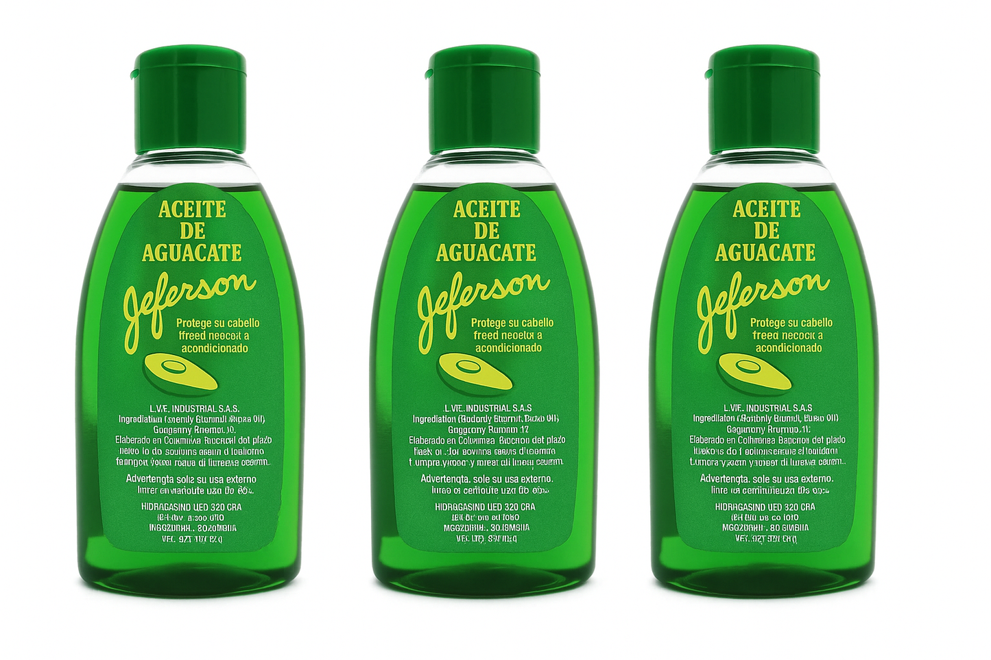 Aceite de Aguacate 90ml x 3 Unidades