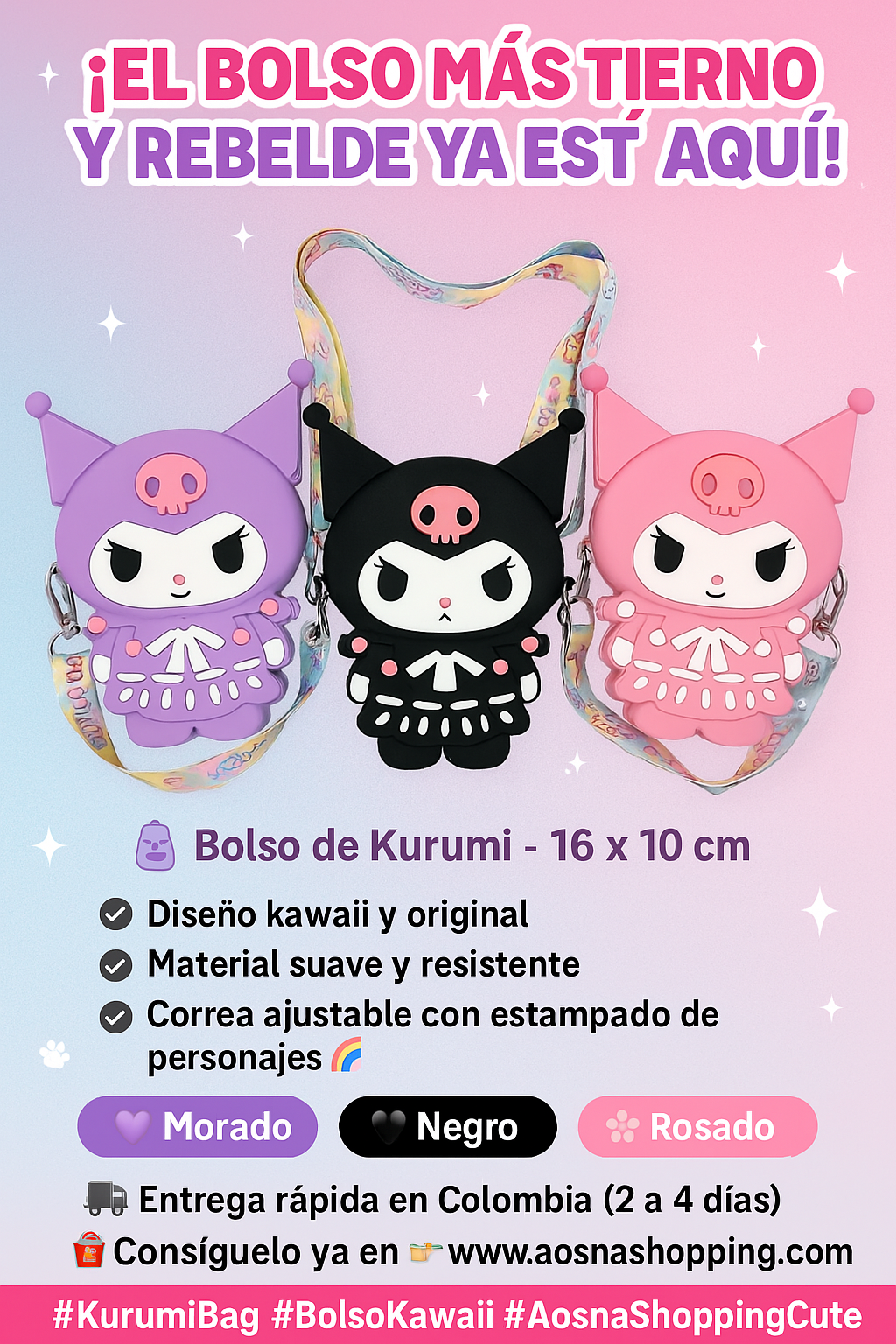 Bolso de Kurumi 16 Cms x 10 Cms 460026